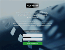 Tablet Screenshot of filmfundr.com
